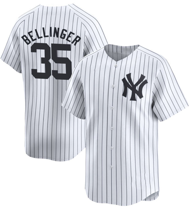 Boles  New York Yankees #35 Cody Bellinger White  2024 Home Limited With Name Stitched Jersey
