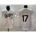 Boles Los Angeles Dodgers #17 Shohei Ohtani White Gold  Limited Stitched Jersey