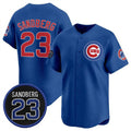 Boles  Chicago Cubs #23 Ryne Sandberg Royal  'Ryne Sandberg Tribute' Vapor Limited V2 Stitched Jersey