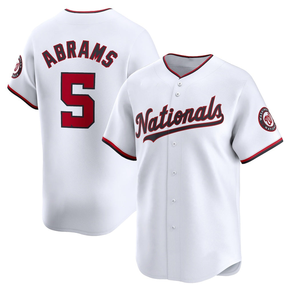 Boles  Washington Nationals #5 CJ Abrams White  Home Limited Player Jersey