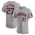Boles Houston Astros #27 Jose Altuve Gray  Road Elite Player Jersey