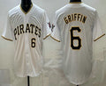 Boles  Pittsburgh Pirates #6 Konnor Griffin White  Limited Jersey