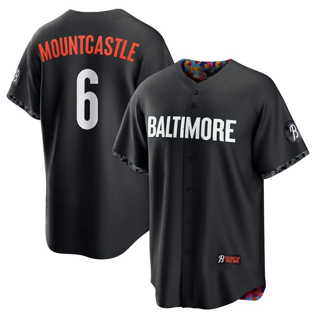 Boles Baltimore Orioles #6 Ryan Mountcastle Black  City Connect Replica Player Jersey