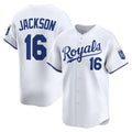 Boles  Kansas City Royals #16 Bo Jackson White  Home Limited Player Jersey