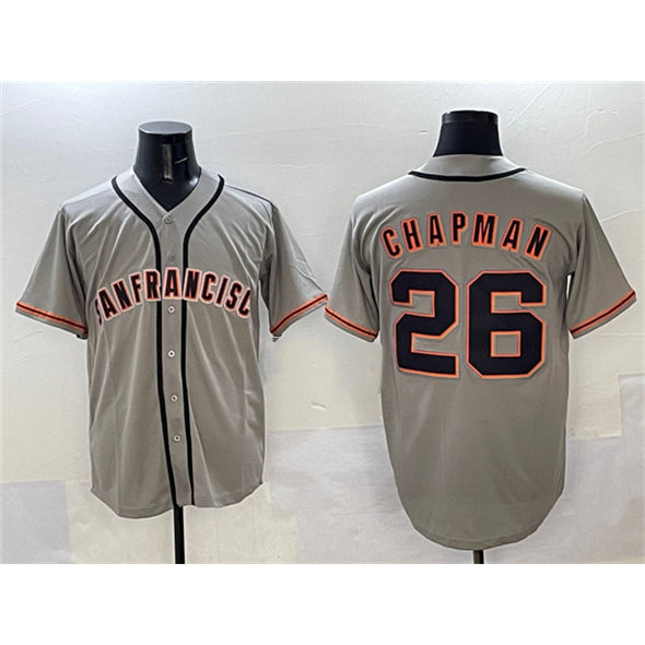 Boles  San Francisco Giants #26 Matt Chapman Gray   Cool Base Stitched Jersey 2