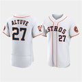 Boles Houston Astros #27 Jose Altuve White  60th Anniversary Flex Base Stitched Jersey