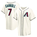 Boles  Arizona Diamondbacks #7 Corbin Carroll Cream  Home Replica Jersey