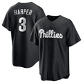 Boles  Philadelphia Phillies #3 Bryce Harper Black  Lights Out Limited Stitched Jersey