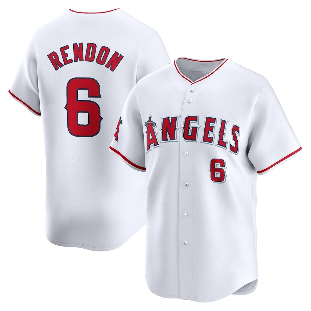 Boles Los Angeles Angels #6 Anthony Rendon White  Home Limited Player Jersey