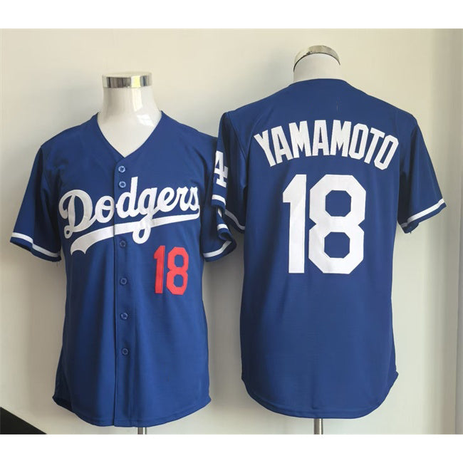 Boles Los Angeles Dodgers #18 Yoshinobu Yamamoto Royal  Limited Stitched Jersey