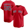 Boles Boston Red Sox #35 Garrett Crochet Red  2024 Alternate Limited Stitched Jersey