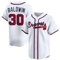 Boles Atlanta Braves #30 Drake Baldwin White  2025 Home Limited Stitched Jersey