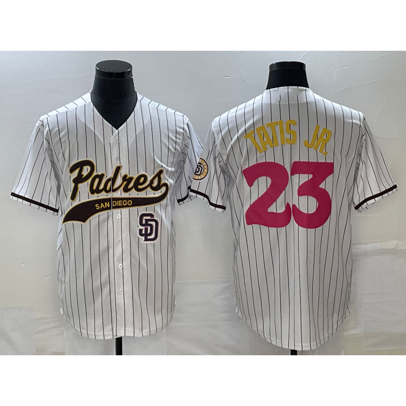 Boles  San Diego Padres #23 Fernando Tatis Jr White  NEW 2023 City Connect Cool Base Stitched Jersey