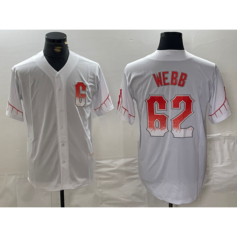 Boles  San Francisco Giants #62 Logan Webb White  City Connect Stitched Cool Base Jersey