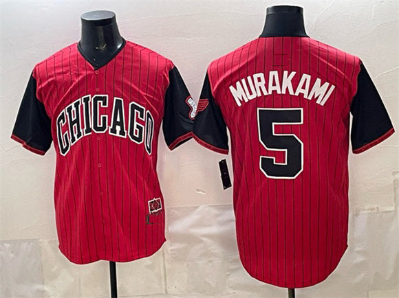 Boles  Chicago White Sox #5 Munetaka Murakami Red  Black 2025 City Connect Limited Stitched Jersey