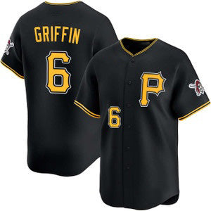 Boles  Pittsburgh Pirates #6 Konnor Griffin Black  Alt Limited Jersey