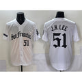 Boles  San Francisco Giants #51 Jung Hoo Lee White  'Gothic Fog Edition' Vapor Premier Limited Stitched Jersey