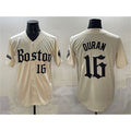 Boles Boston Red Sox #16 Jarren Duran Cream  Gothic Vapor Limited Stitched Jersey