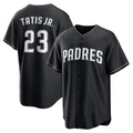 Boles  San Diego Padres #23 Fernando Tatis Jr. Black  Limited Stitched Jersey