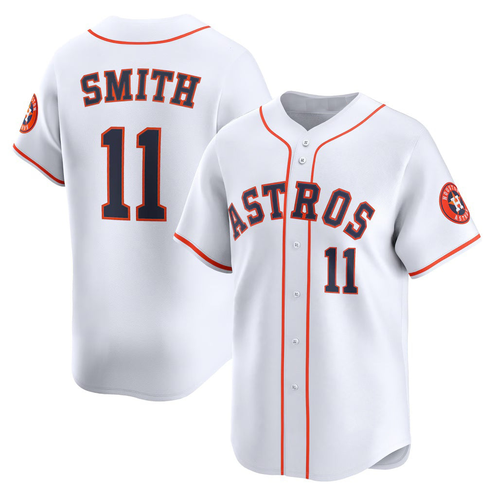Boles Houston Astros #11 Cam Smith White  Home Limited Player Jersey