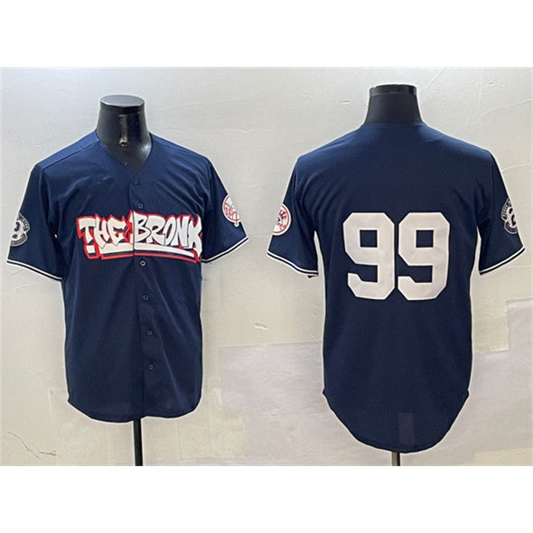 Boles  New York Yankees #99 Aaron Judge Navy  Bronx Graffiti Vapor Limited Stitched Jersey