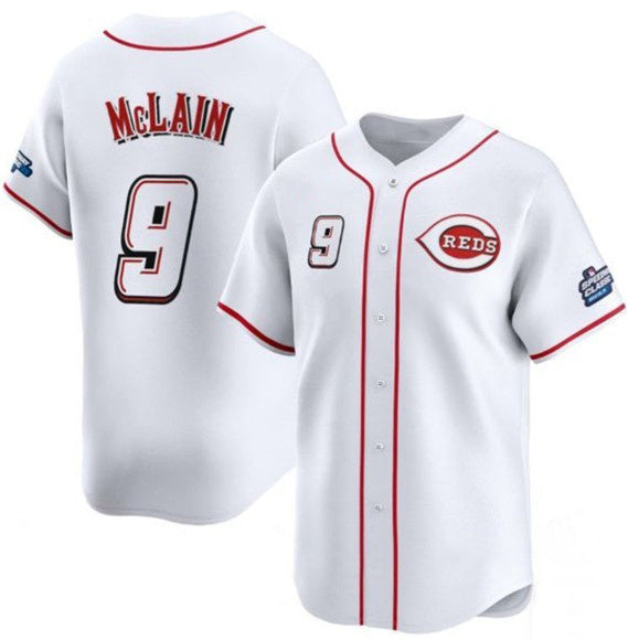 Boles Cincinnati Reds #9 Matt McLain White  2025 Speedway Classic Home Limited Stitched Jersey