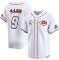Boles Cincinnati Reds #9 Matt McLain White  2025 Speedway Classic Home Limited Stitched Jersey