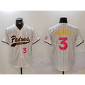 Boles  San Diego Padres #3 Jackson Merrill white  Cool Base Stitched Jerseys