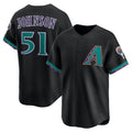 Boles  Arizona Diamondbacks #51 Randy Johnson Black  Throwback Cooperstown Collection Limited Jersey