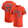 Boles Houston Astros #27 Jose Altuve Orange  Alternate Elite Player Jersey