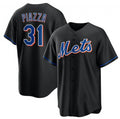 Boles  New York Mets #31 Mike Piazza Black  2022 Cool Base Stitched Jersey