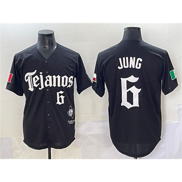 Boles Texas Rangers #6 Josh Jung Black  Mexico 2025 Vapor Premier Limited Stitched Jersey