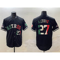 Boles Houston Astros #27 Jose Altuve Black  Mexico With World Serise Champions Patch Cool Base Stitched Jersey 2