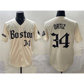 Boles Boston Red Sox #34 David Ortiz Cream  Gothic Vapor Limited Stitched Jersey