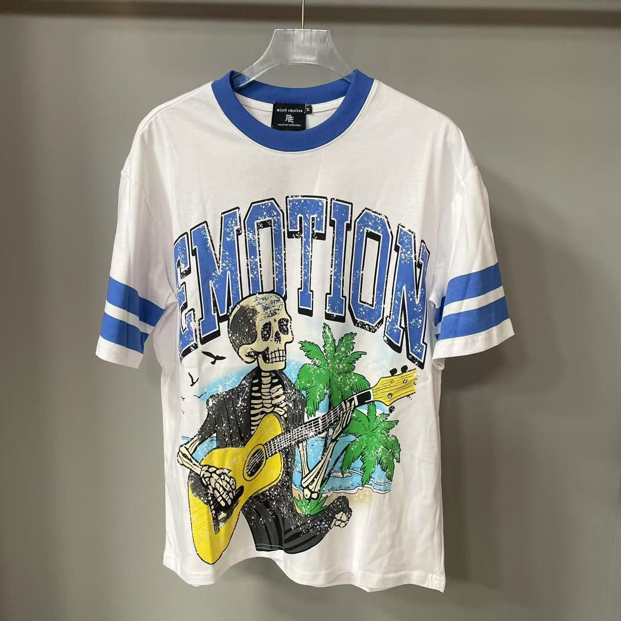 European Fashion Printed Short-Sleeve T-Shirt for Men Trendy Brand