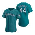 Boles Seattle Mariners #44 Julio Rodr¨ªguez Aqua  Flex Base Stitched Jersey