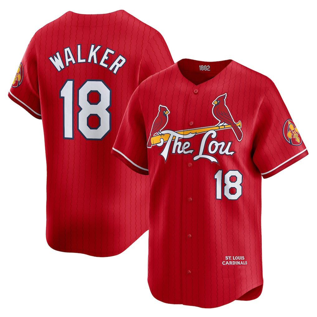 Boles St. Louis Cardinals #18 Jordan Walker Red  City Connect Limited Player Jersey