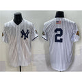 Boles  New York Yankees #2 Derek Jeter White  Strip World Series Limited Stitched Jersey