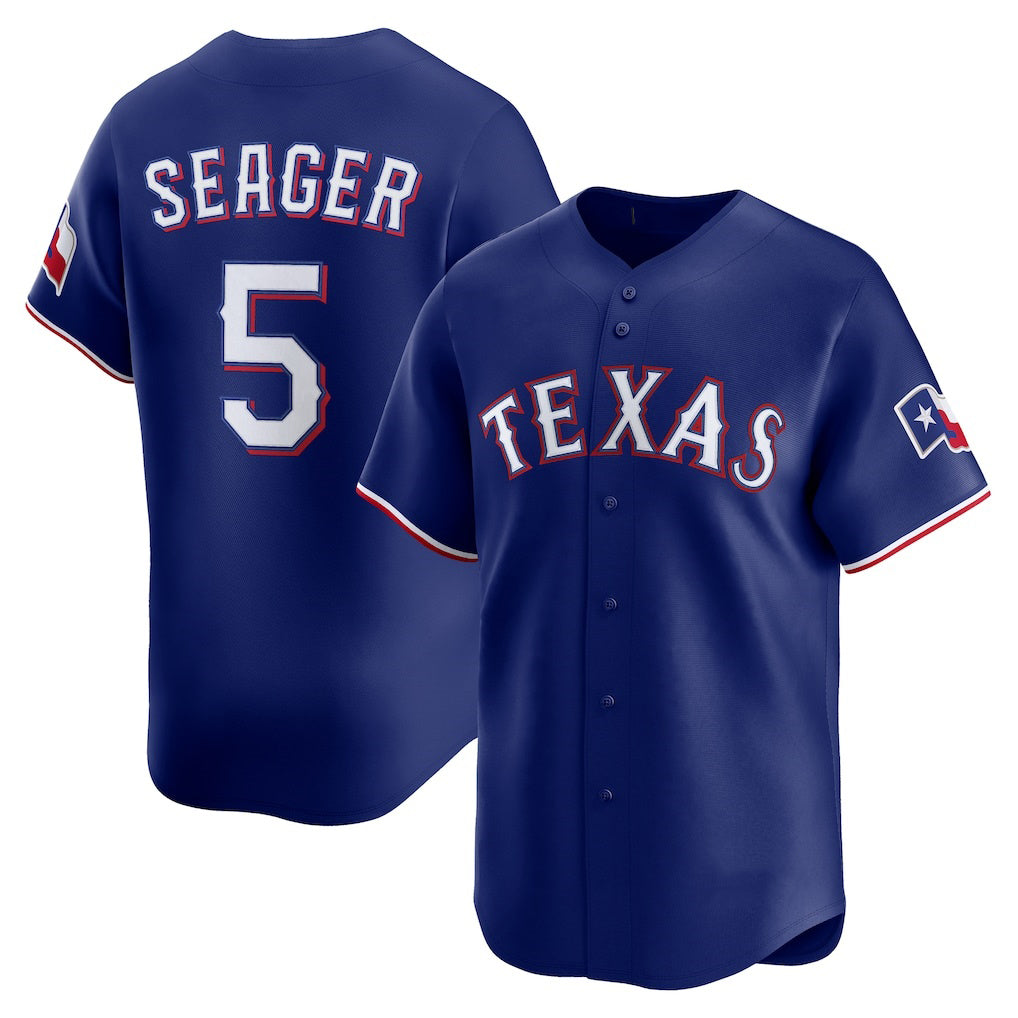 Boles Texas Rangers #5 Corey Seager Royal  Alternate 2 Limited Jersey