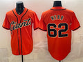 Boles  San Francisco Giants #62 Logan Webb Orange  Cool Base Stitched Jersey