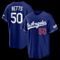Boles Los Angeles Dodgers #50 Mookie Betts Royal  Alternate Stadium Jersey