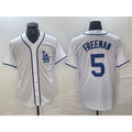 Boles Los Angeles Dodgers #5 Freddie Freeman White  Cool Base Stitched Jersey