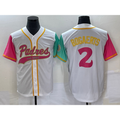Boles  San Diego Padres #2 Xander Bogaerts White  NEW 2023 City Connect Cool Base Stitched Jersey 3
