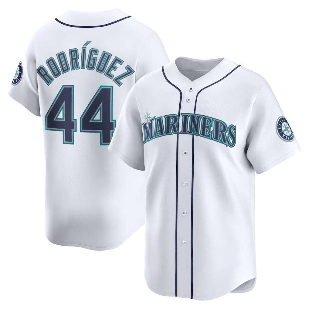 Boles Seattle Mariners #44 Julio Rodr¨ªguez White  Home Limited Player Jersey