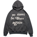 2026 American Kanye Letter Foam Loose High Street hoodie