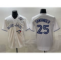 Boles  Toronto Blue Jays #25 Anthony Santander White  2025 World Series Home Cool Base Stitched Jersey