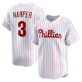 Boles  Philadelphia Phillies #3 Bryce Harper White  Home Limited Player Jersey