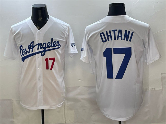 Boles Los Angeles Dodgers #17 Shohei Ohtani White  Alternate Stadium Stitched Jersey
