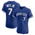 Boles  Kansas City Royals #7 Bobby Witt Jr. Royal  Alternate 2 Elite Player Jersey