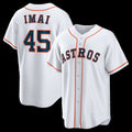 Boles Houston Astros #45 Tatsuya Imai White  Home Replica Jersey